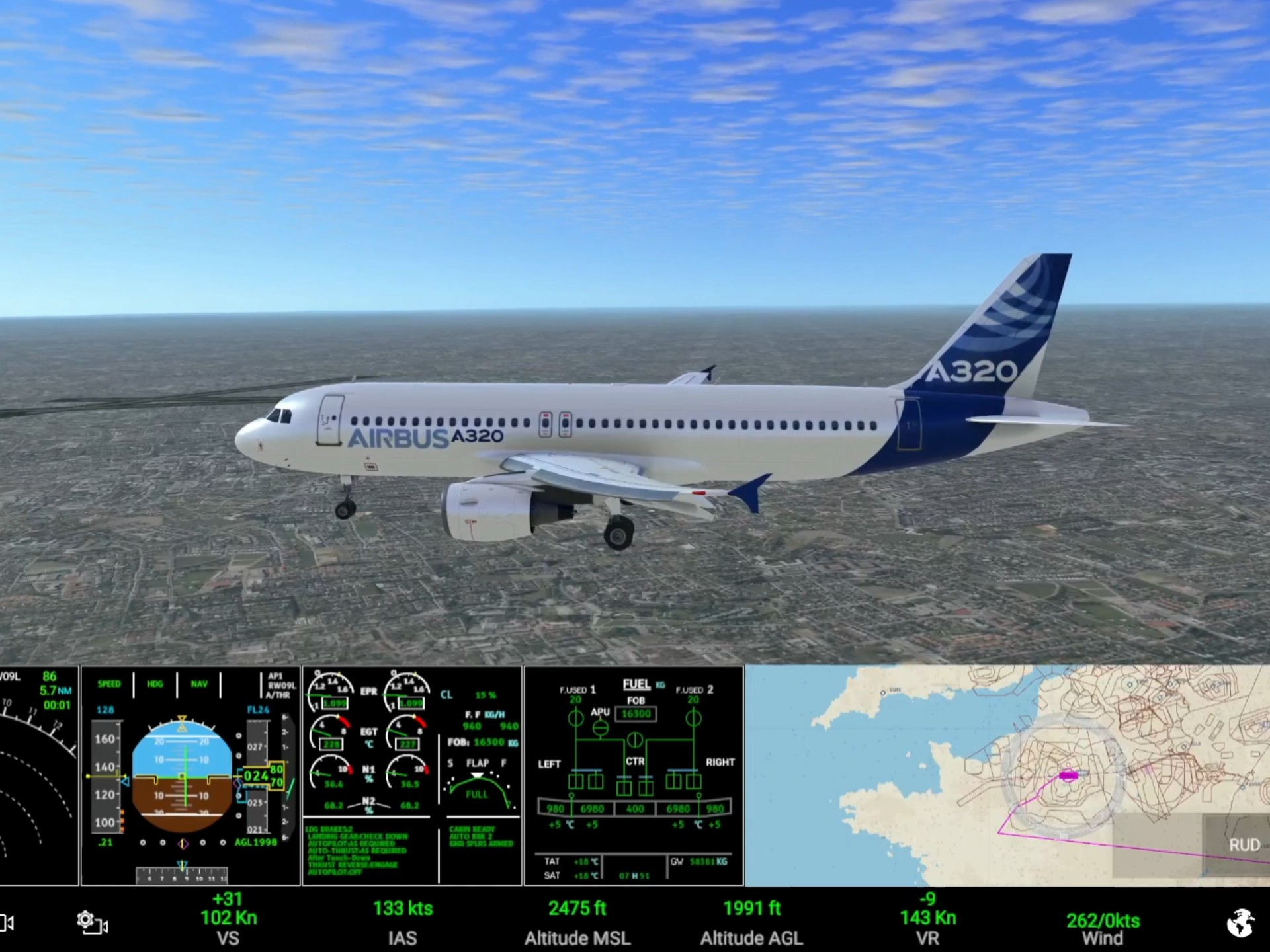 【RFS】A320软降