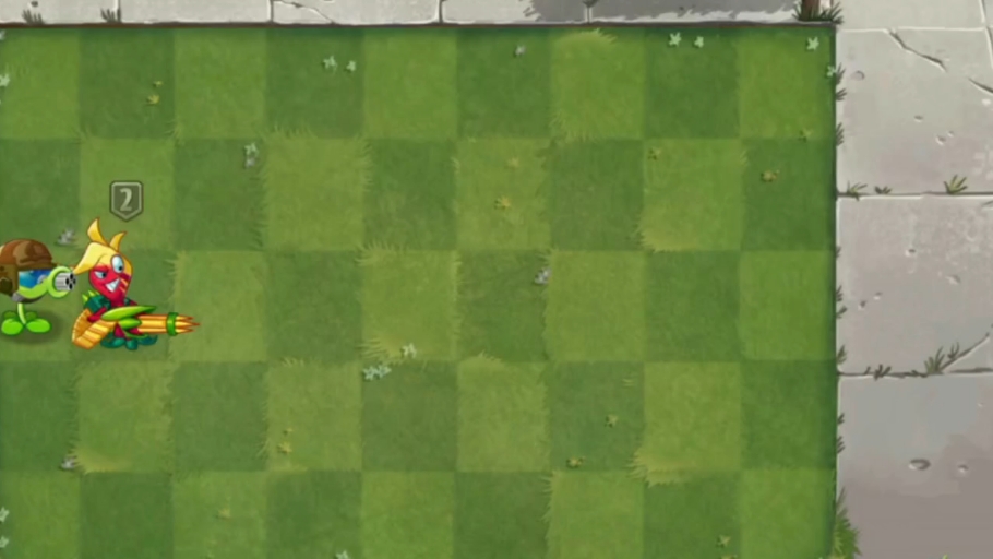 两个一阶植物组合，挑战1阶寿司僵尸和4阶龙骨僵尸