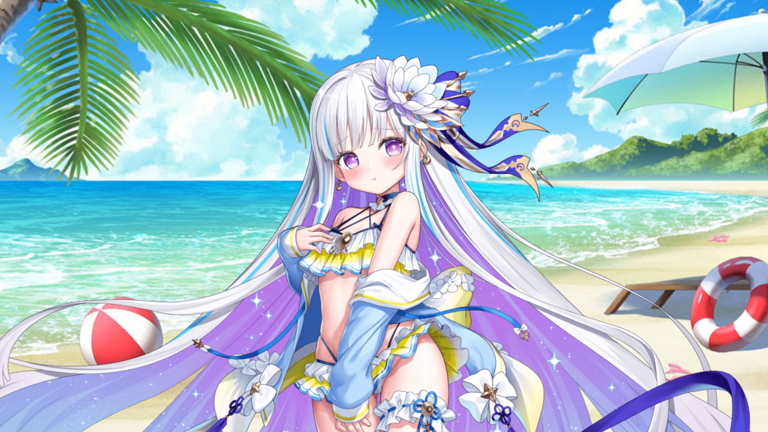 月读想被哥哥大人看着......   泳装月读机翻剧情【孤儿的工