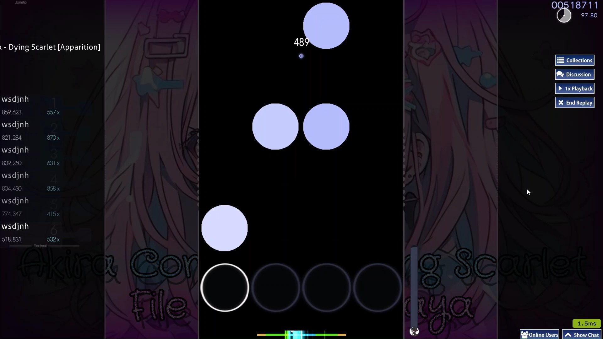 Dying Scarlet  5dan叠(应该是)4.81*