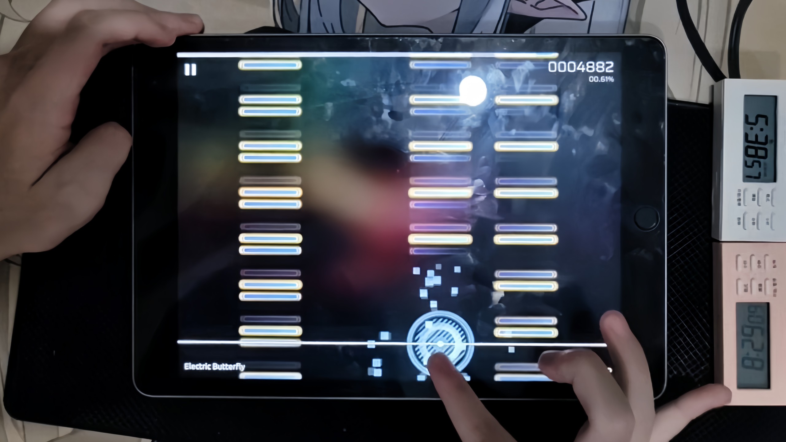 电蝴蝶1.25～1.3x 单指vibro。