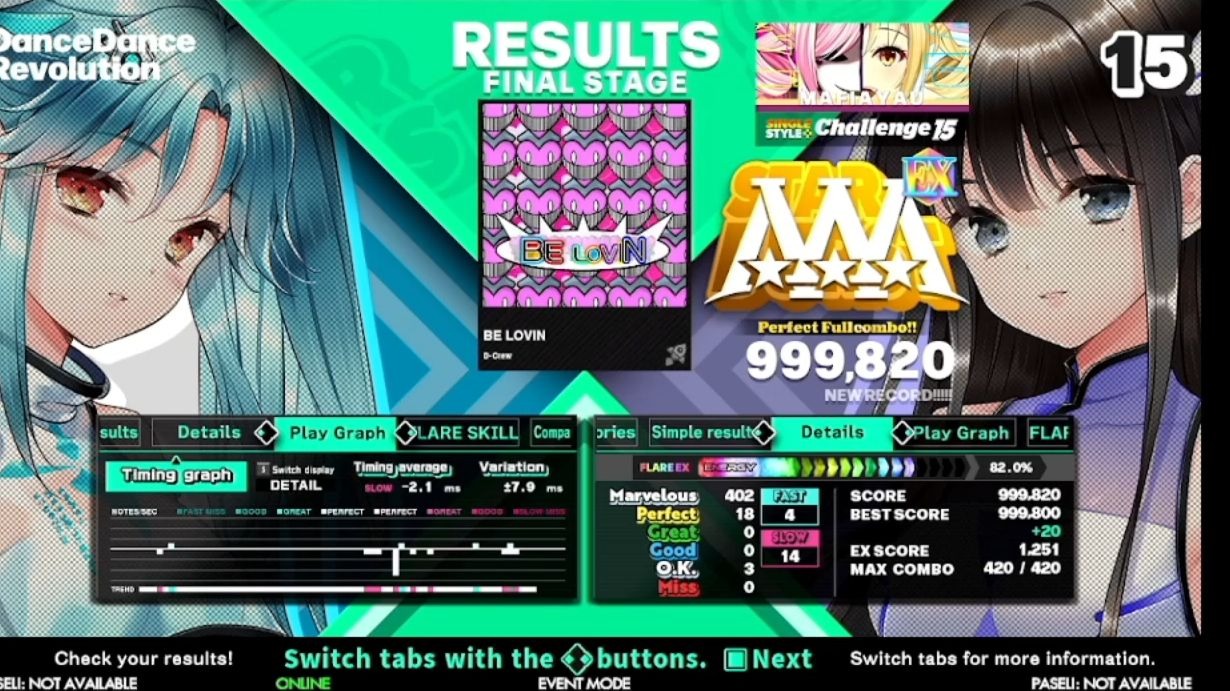 [DDR WORLD]BE LOVIN CSP PFC