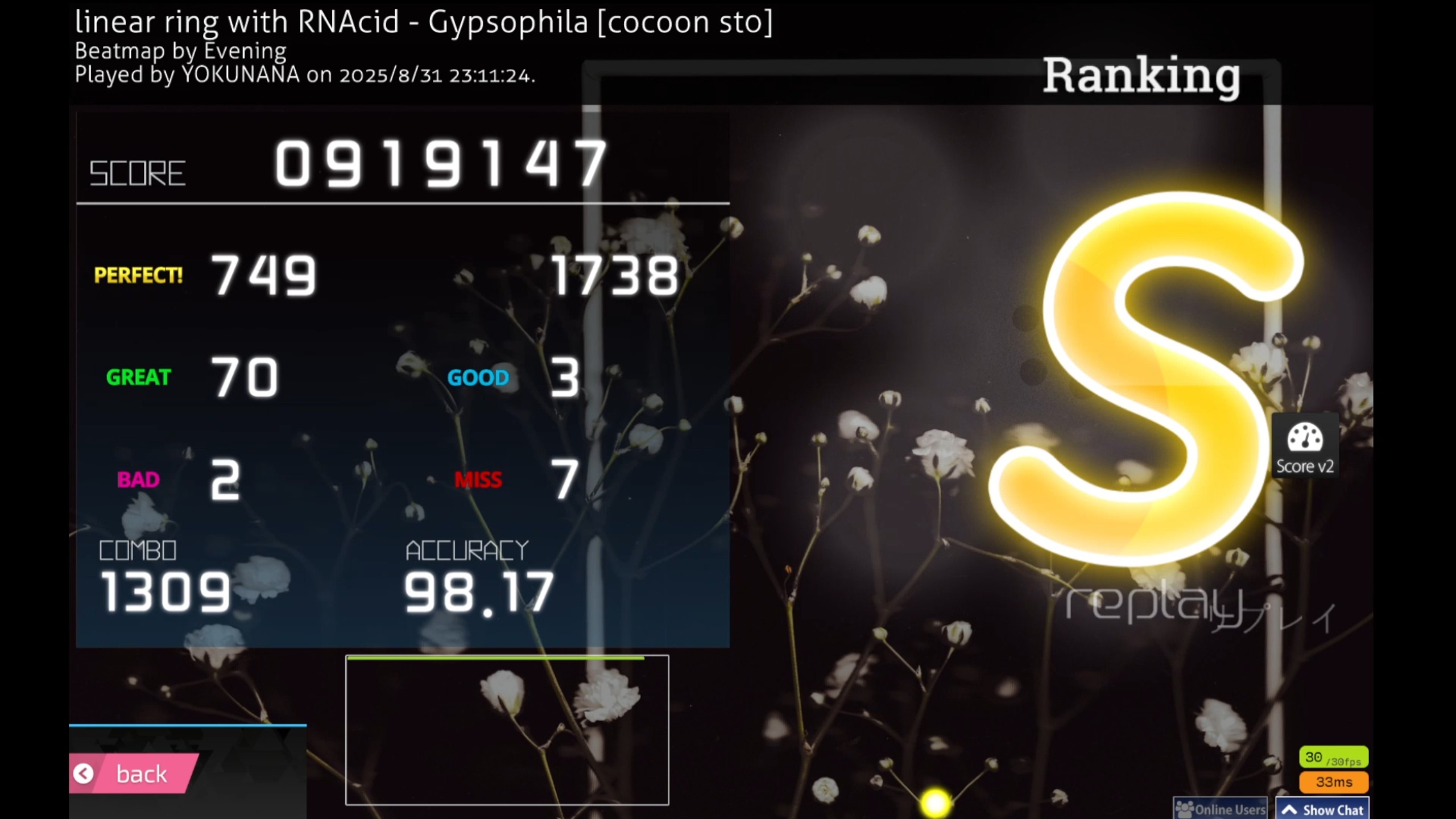 [O!M  7K]Gypsophila  +  Score  V2  98.17%