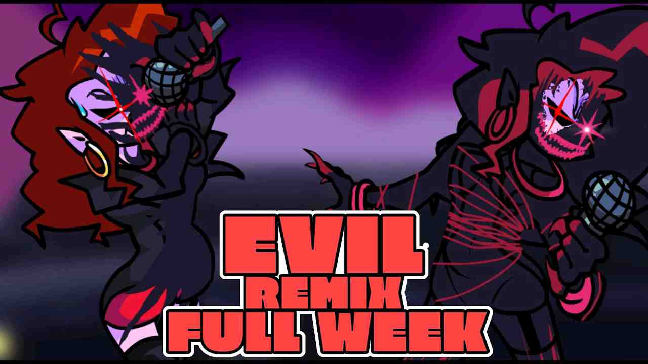 FNF Corruption Remixes MOM vs EVIL BOYFRIEND full week