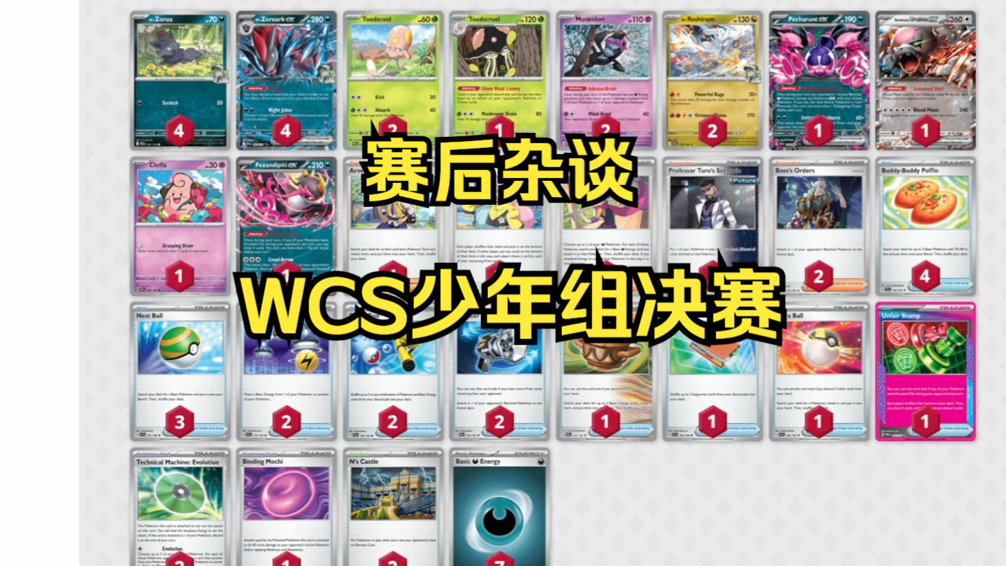 宝可梦TCG赛后补习 | WCS少年组决赛复盘，卡组博弈分析