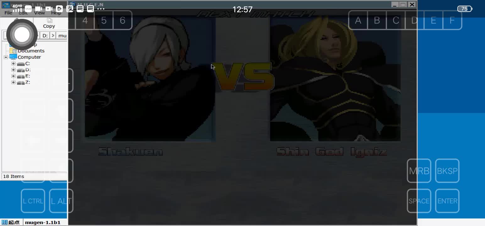 拳皇MUGEN 深渊阿修 VS 七彩神伊格尼斯