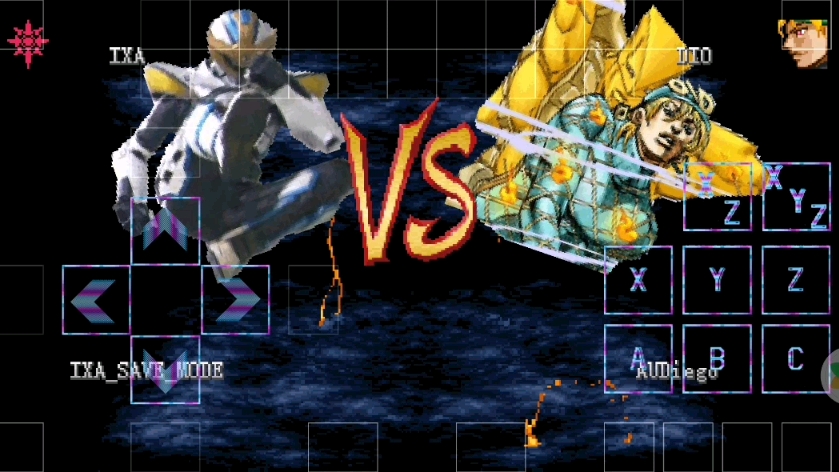 [MUGEN]名护&音也IXA vs 世界迪亚哥&世界DIO