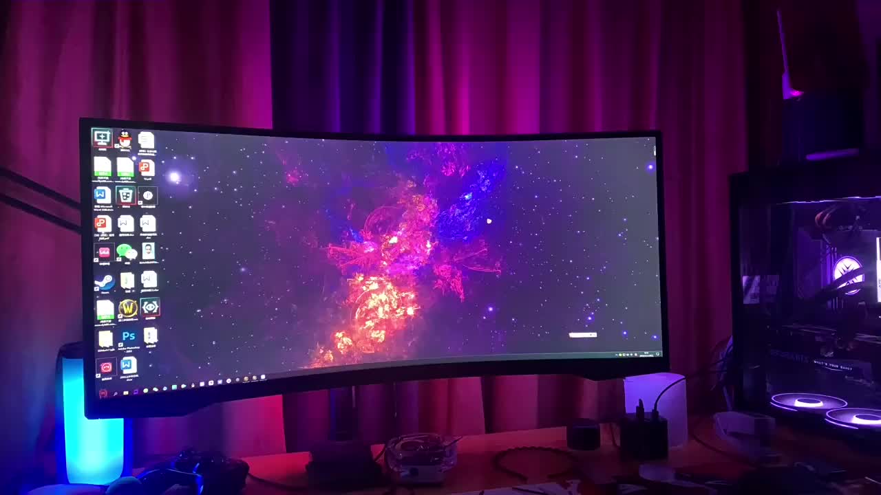 氛围感拉满！显示器同屏灯带沉浸式灯光秀