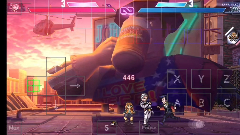 [MUGEN/游戏梦工厂] 仗助钢珠十割连段