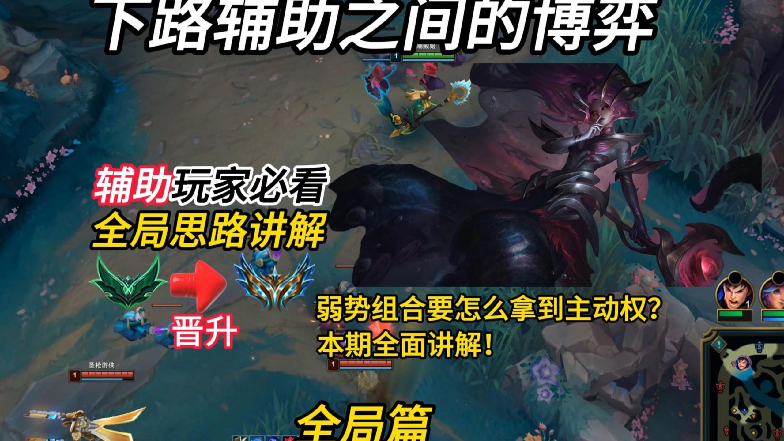 【下路辅助间的博弈】弱势组合要怎么拿到主动权呢？从对线博弈