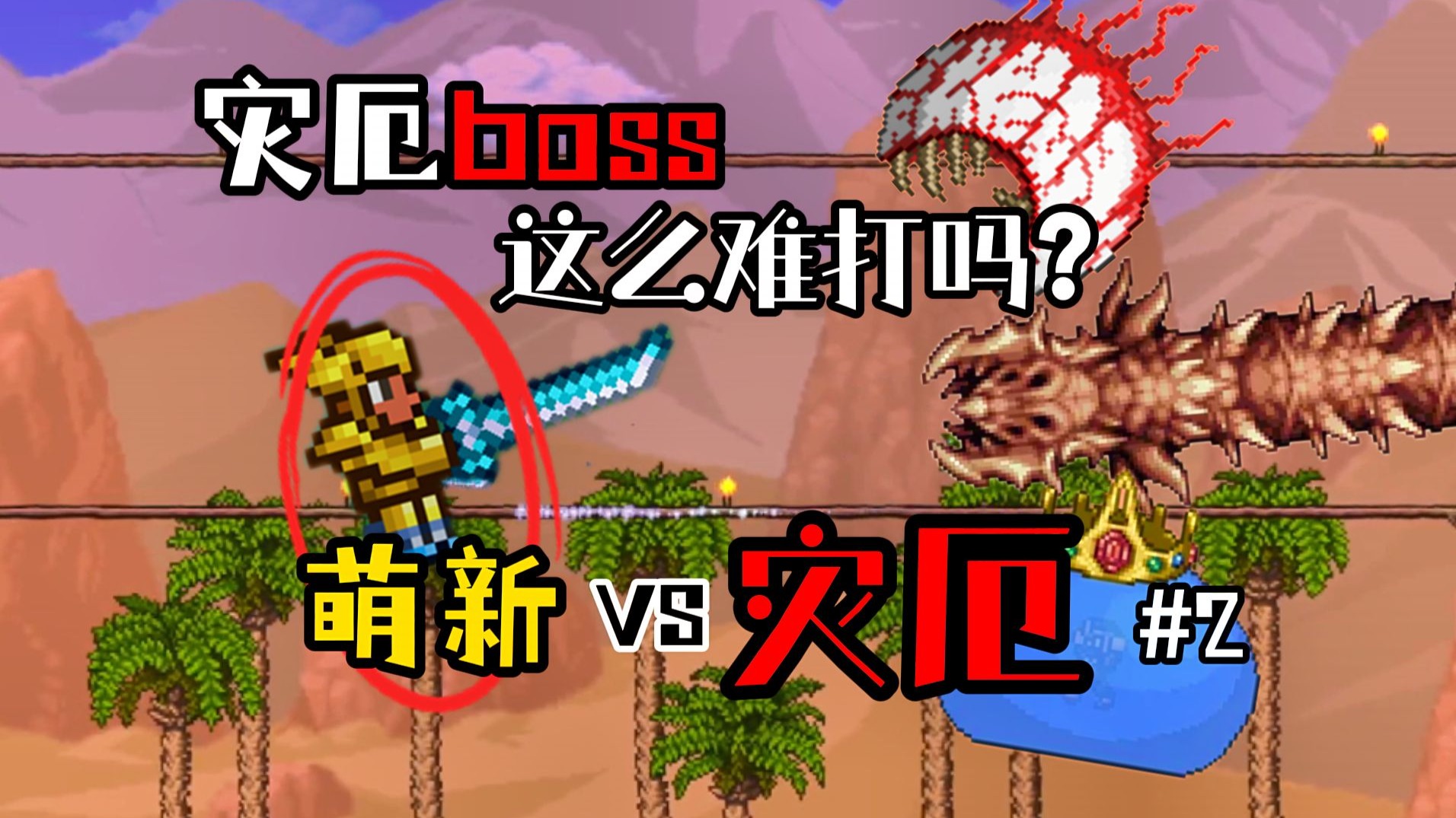 【泰拉灾厄】#2萌新：也没人告诉我灾厄的BOSS会增强呀？！