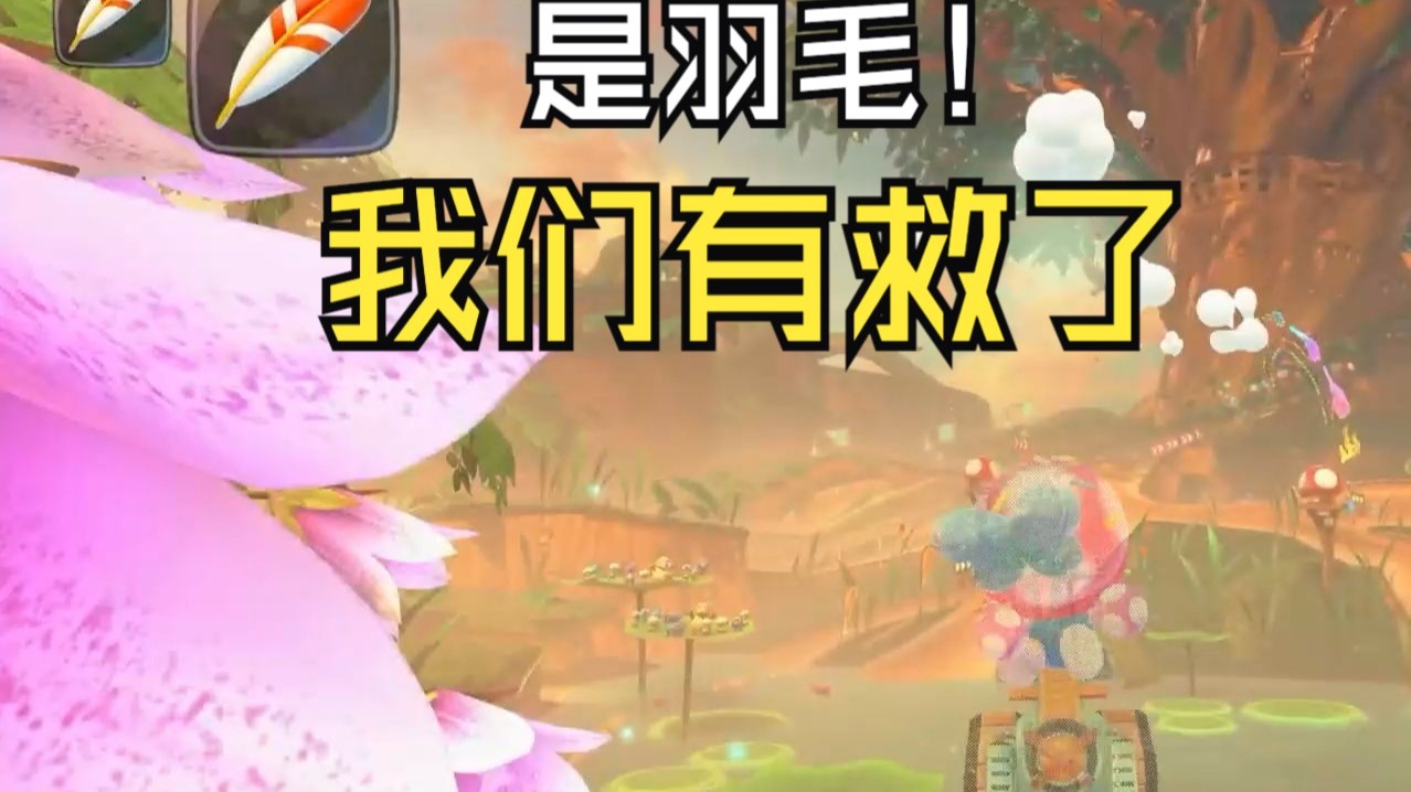 【BO叔】是羽毛！我们有救了！雷公助我！《马里奥赛车世界》吃鸡模