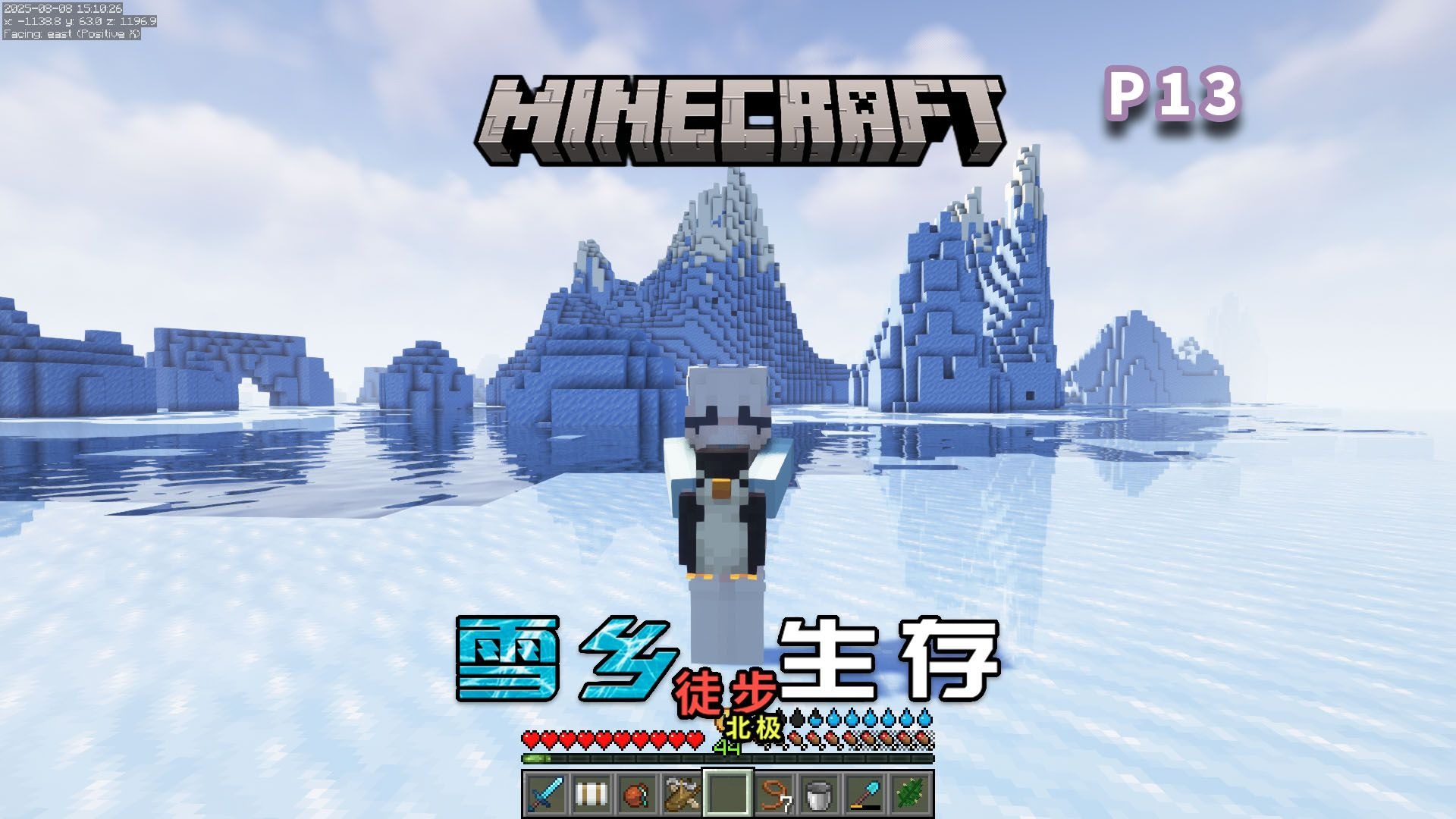 企鹅宝宝划着走？当全世界被大雪覆盖！