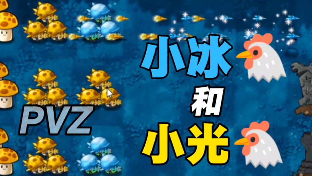 【植物大战僵尸融合版】小冰鸡和小光鸡很可爱，所以谁有黑橄榄