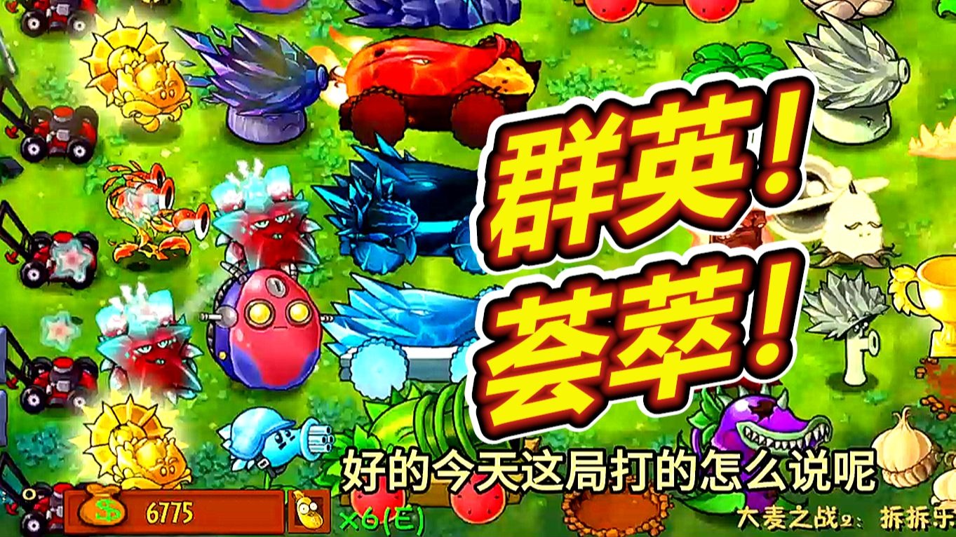 植物大战僵尸融合版：随机大麦太好玩了！呱呱菌游戏