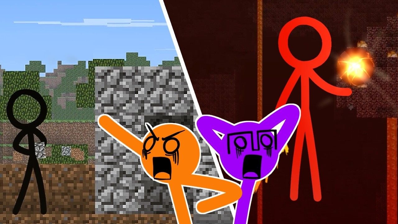 火柴人vs我的世界系列 Beta版本｜ AvG反应【双语字幕】