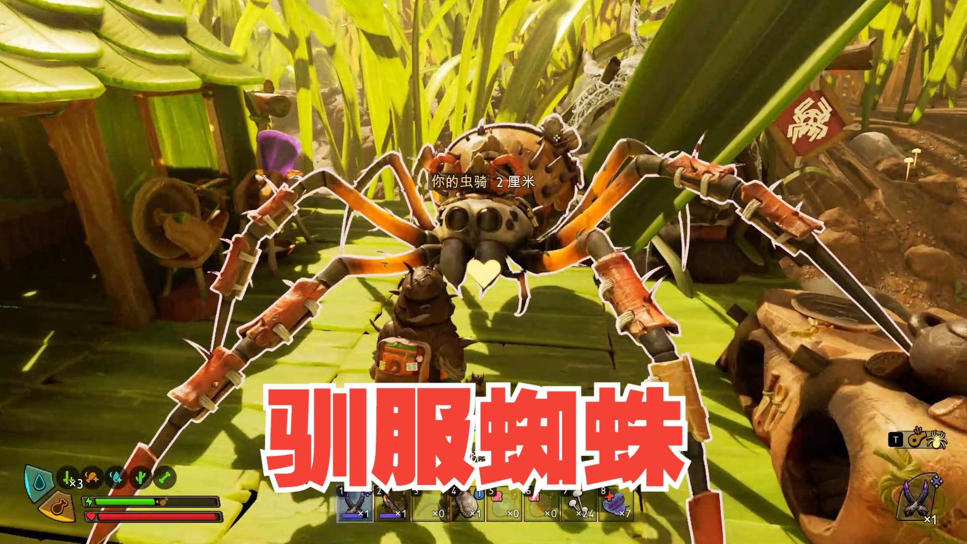 终于是骑上蜘蛛了，但与想象中的不太一样