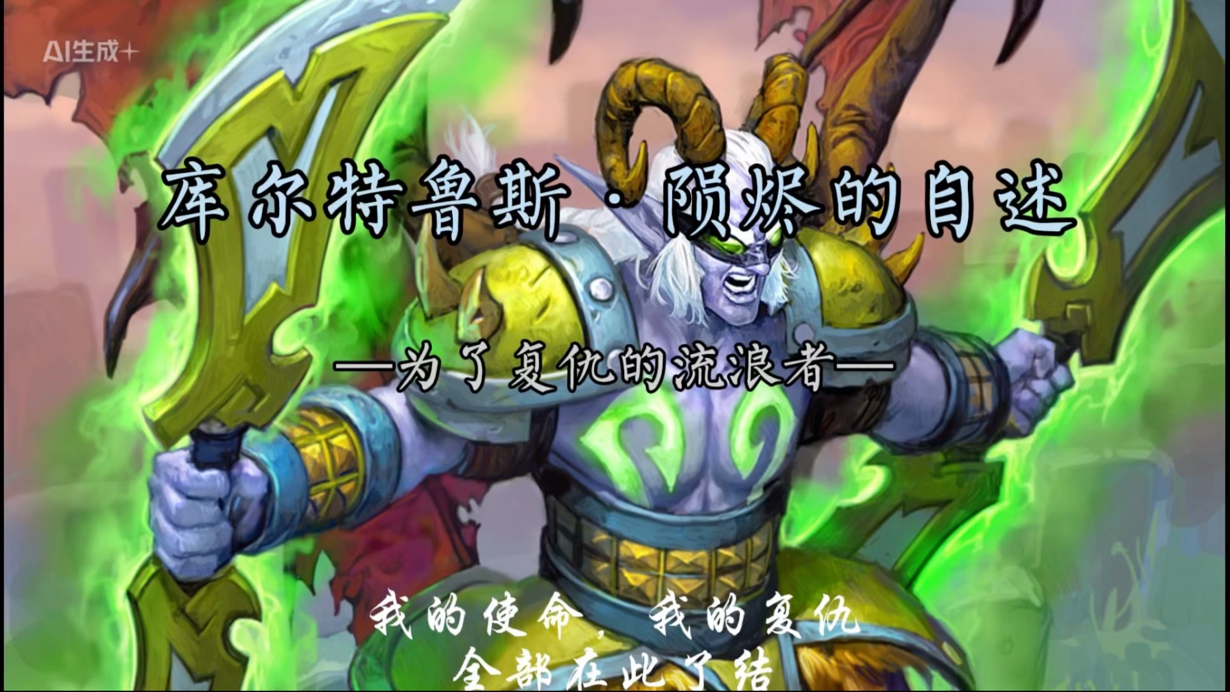 不起眼者，化无名英雄.为家人复仇，不惜牺牲一切.来自库尔特鲁斯
