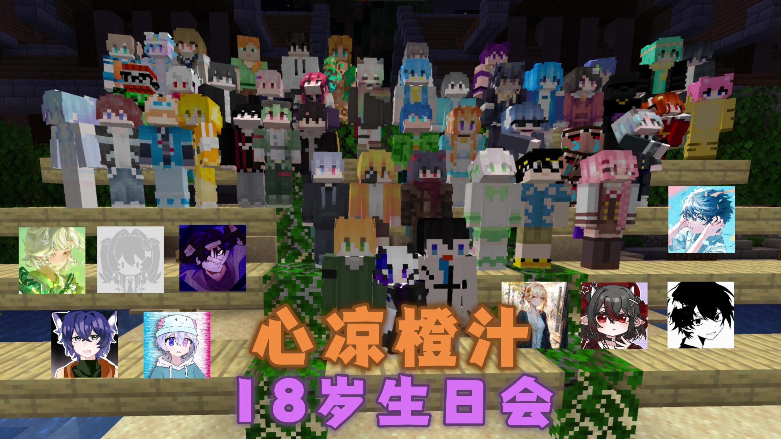 心凉橙汁 18岁生日会 我的世界 小游戏派对 精华