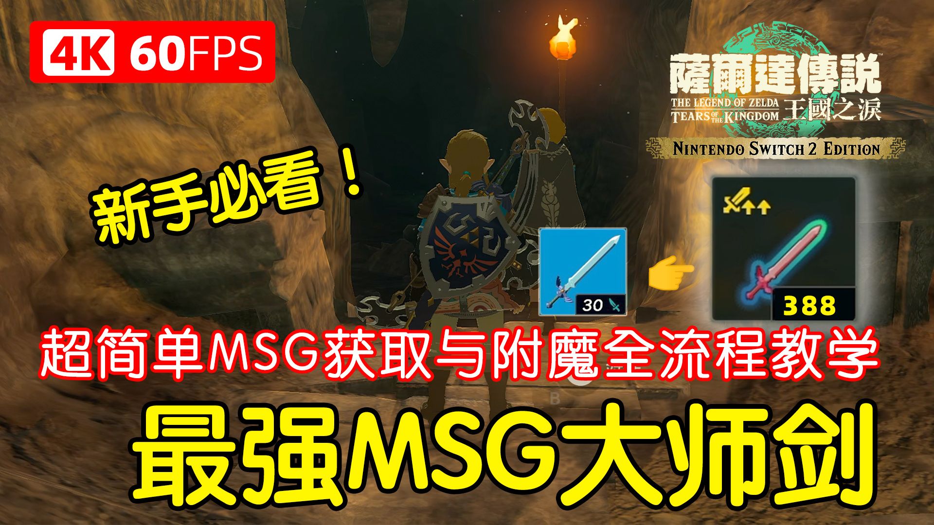 最高攻击388！超简单新手MSG获取与附魔全流程教学～【Switch 2 