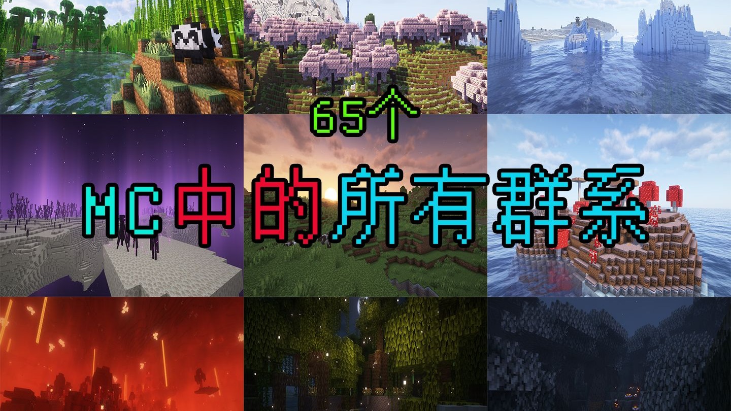 【我的世界】去旅行吧，让足迹遍布这个方块世界！！  我的世界群系