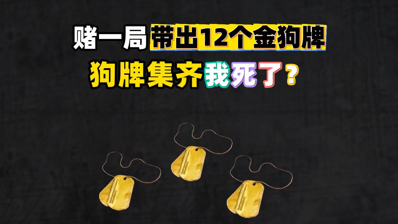 赌苏尔南单局带出12张金狗牌不出退款！狗牌集齐我死了？猛男崩溃