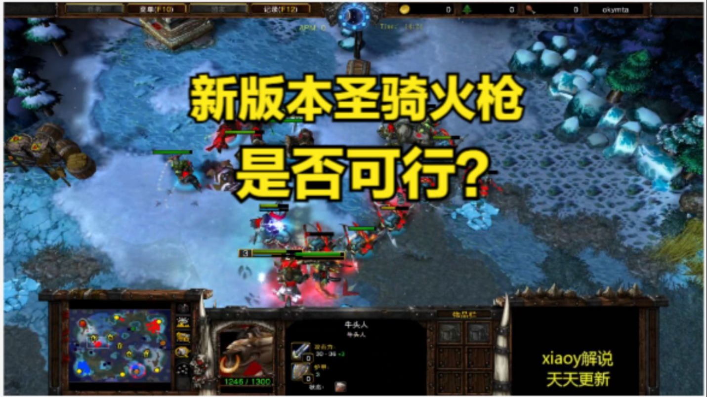 新版本圣骑火枪是否可行？魔兽争霸xiaoy解说fly sok