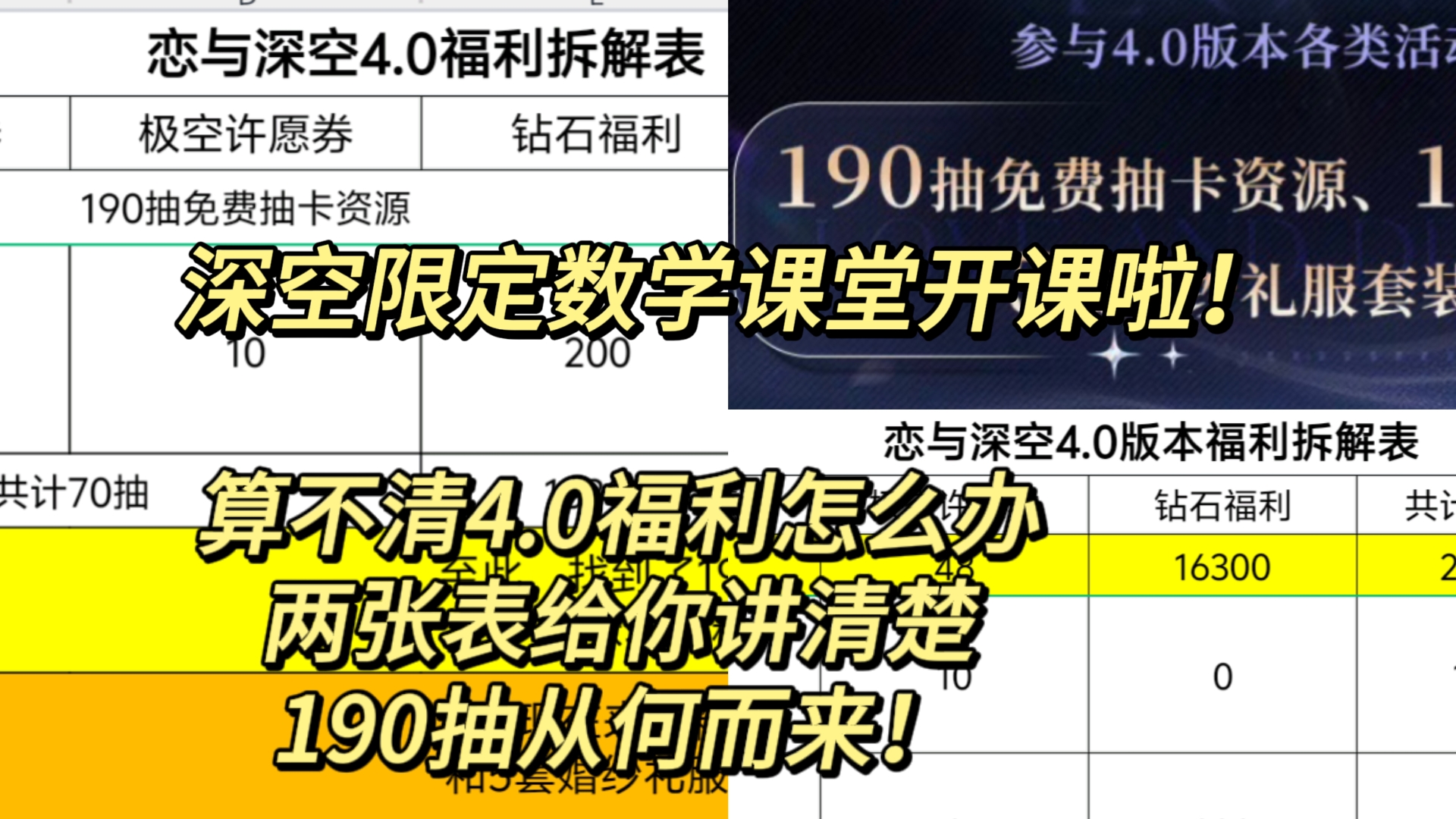 猎人协会网课更新之计算恋与深空4.0福利（190抽免费资源如何得