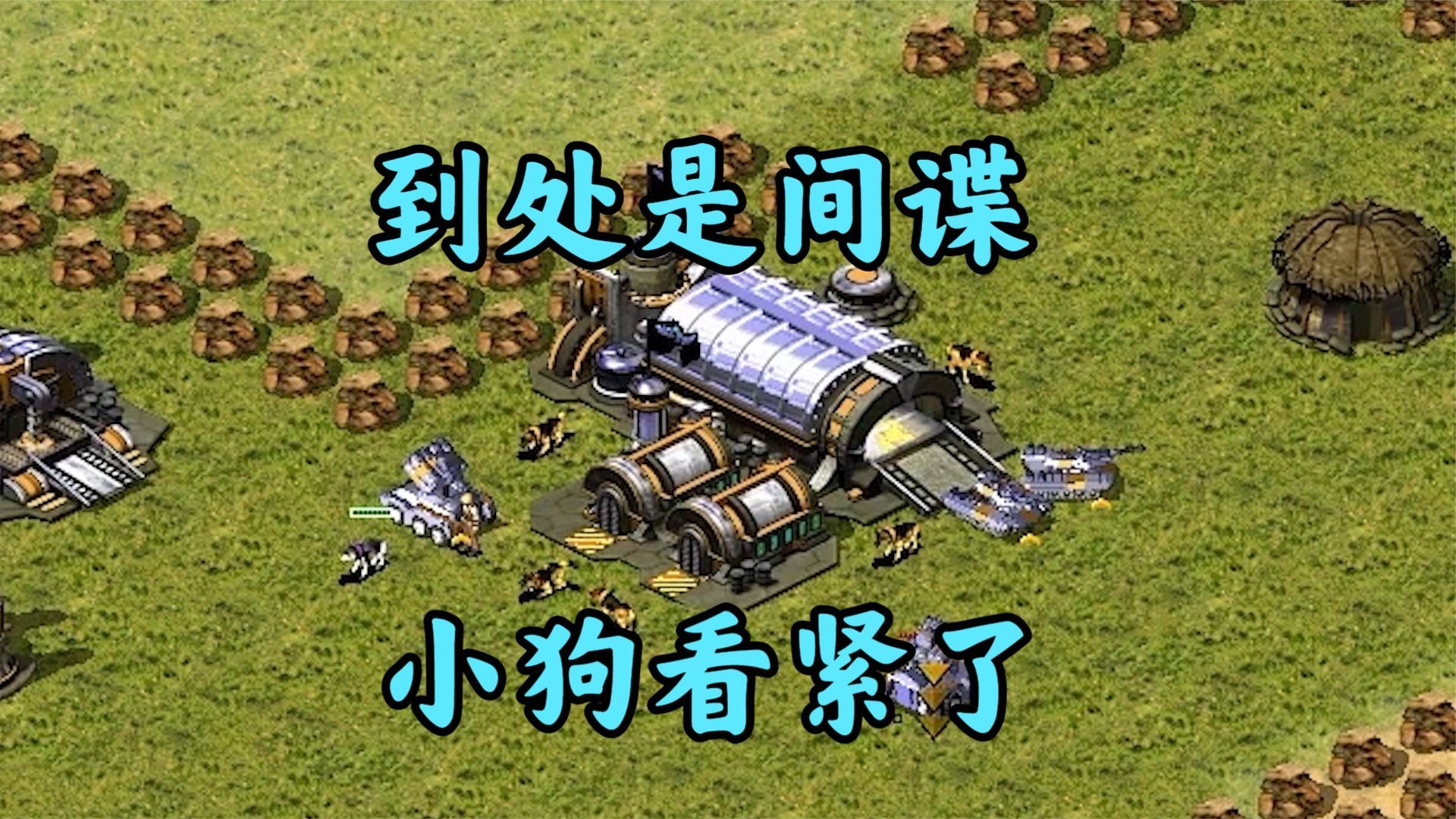 红警开局就可以造间谍!直接若干小狗守家!
