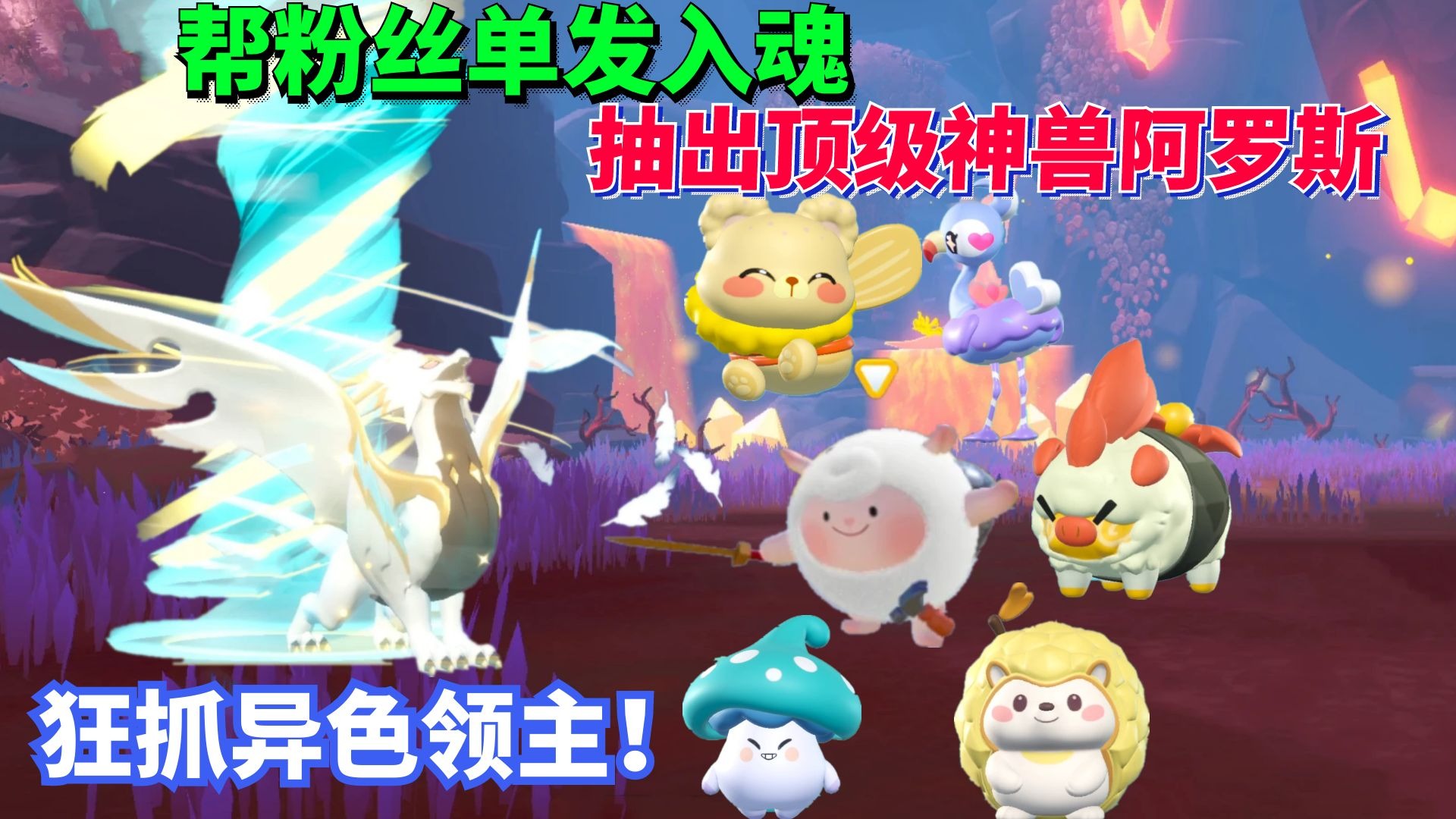 蛋仔派对神奇艾比：帮粉丝单发入魂抽出顶级神兽阿罗斯 狂抓异