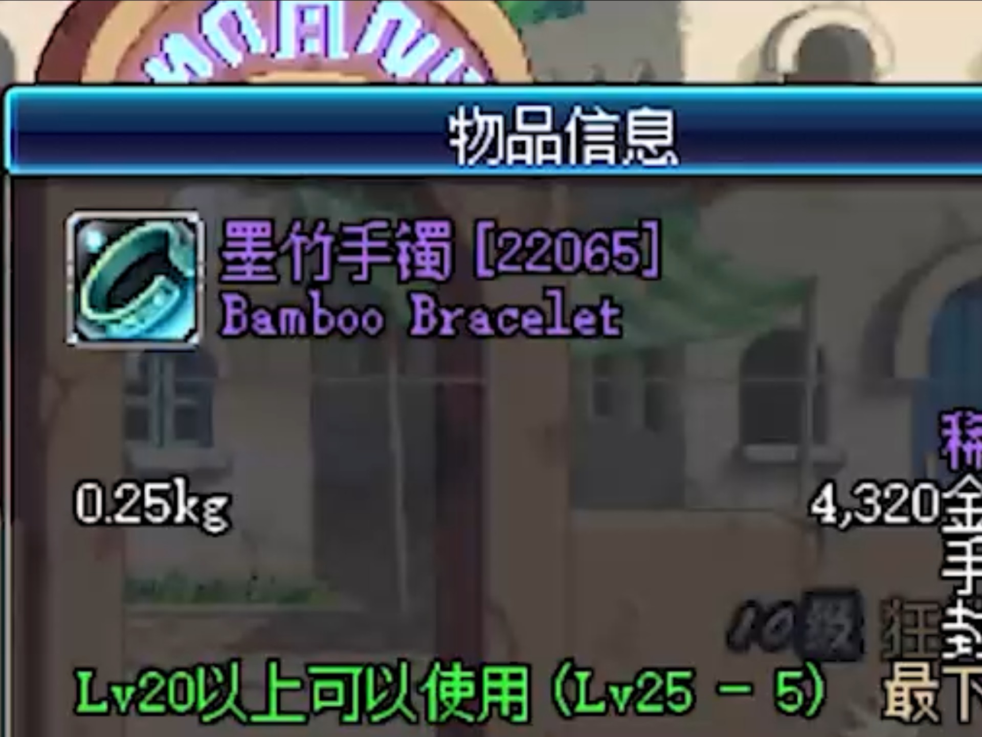 -墨竹手镯应该没有老玩家不知道的吧？