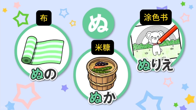 日语入门50音图（ぬ的复习）