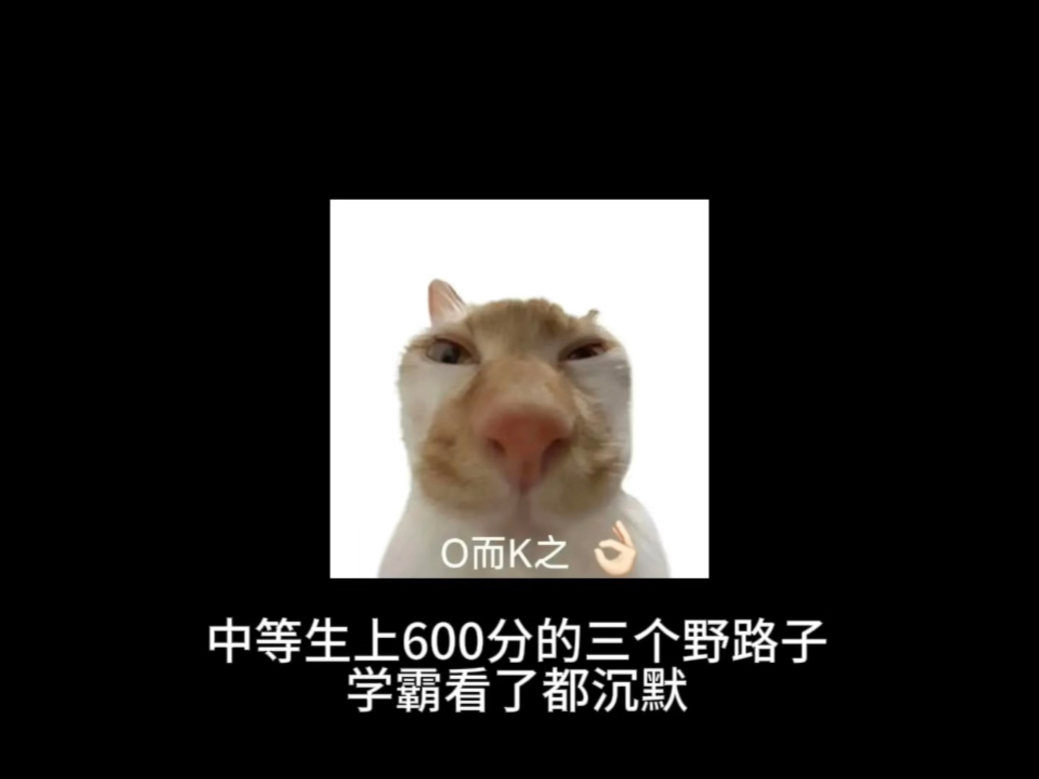 中等生上600分的三个野路子学霸看了都沉默
