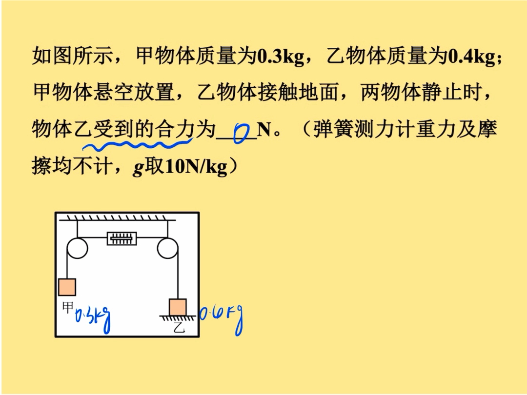 初中物理易错题：求合力也要看状态哦