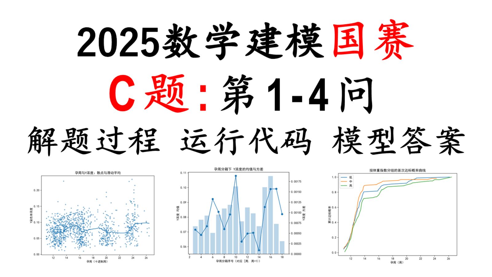 【成品】2025数学建模国赛C题1-4问全网最细解题过程  可运行