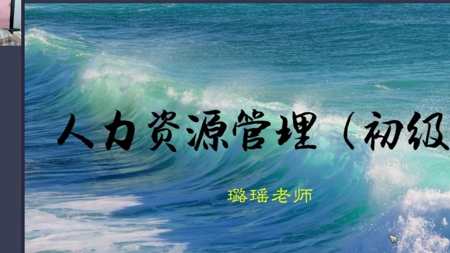 【2510自考】13136 人力资源管理(初级) 考点知识精讲 璐瑶老