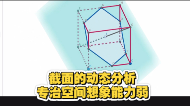 高中数学立几丨垂直于正方体体对角线的截面 运动过程全分析 