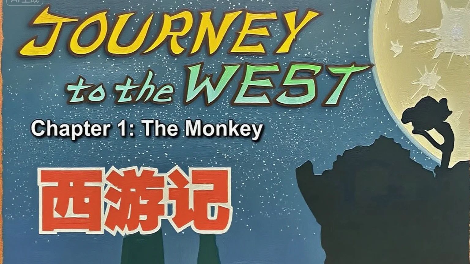 英语启蒙《 动画版西游记  Journey to the west 》 双语字幕