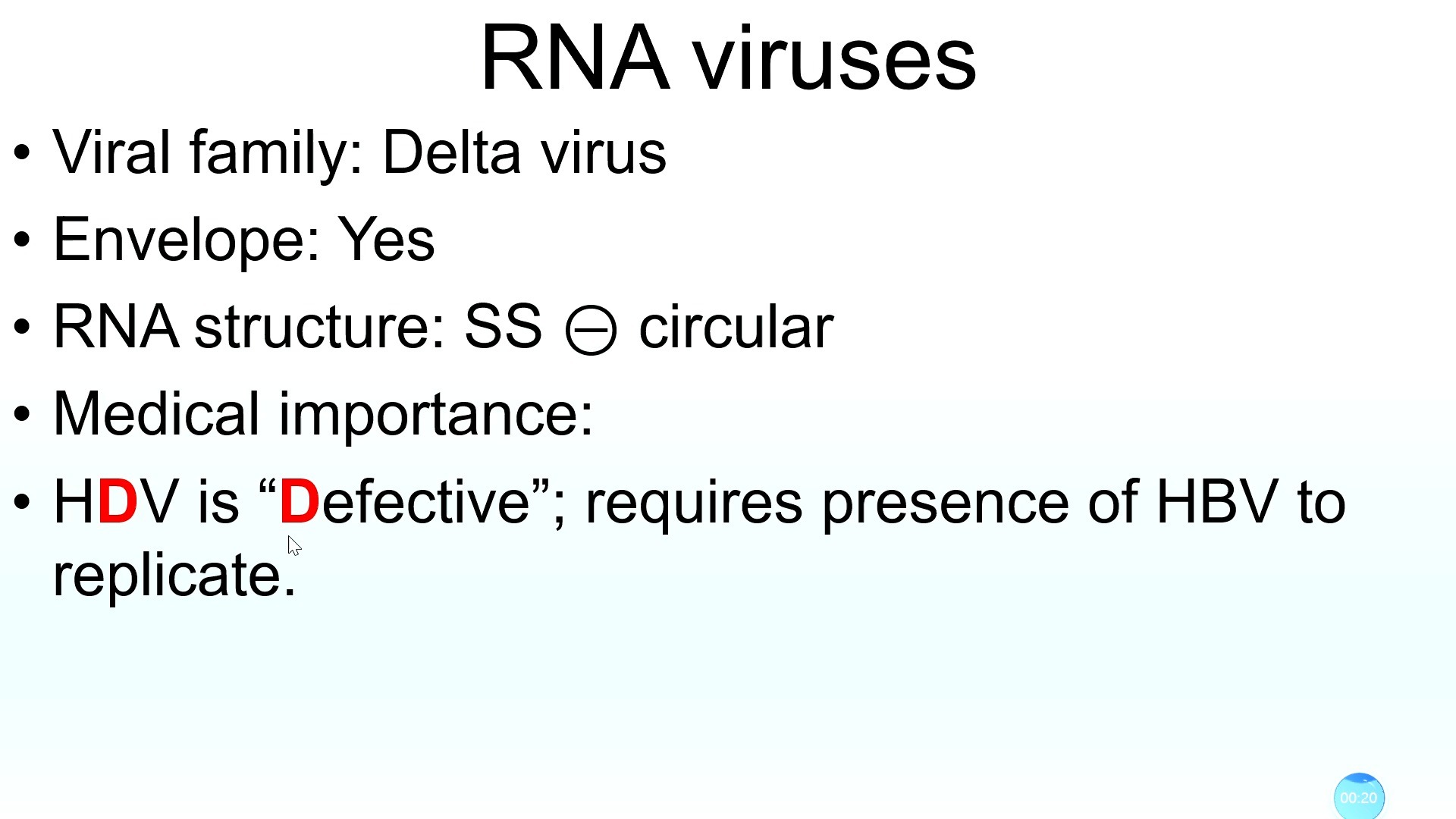 自学 First Aid RNA病毒 Delta virus HDV