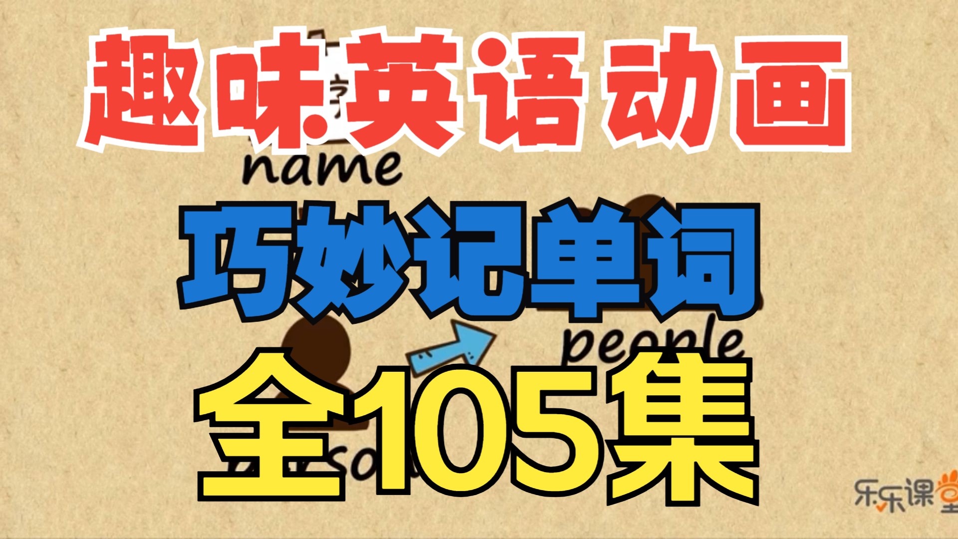 全105集【乐乐背单词趣味课堂】乐乐背单词趣味英语单词 让孩