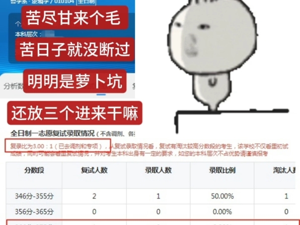明明是萝卜坑，还非拉两个炮灰下水干嘛…
