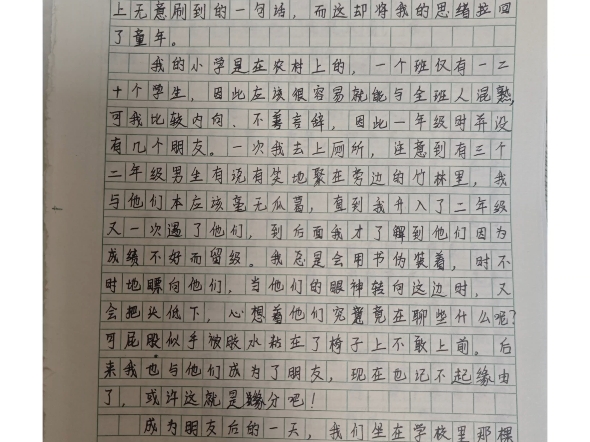 偶然来灵感，半夜在AI的修改下，改了两版，终于写出来了，写作文最爽