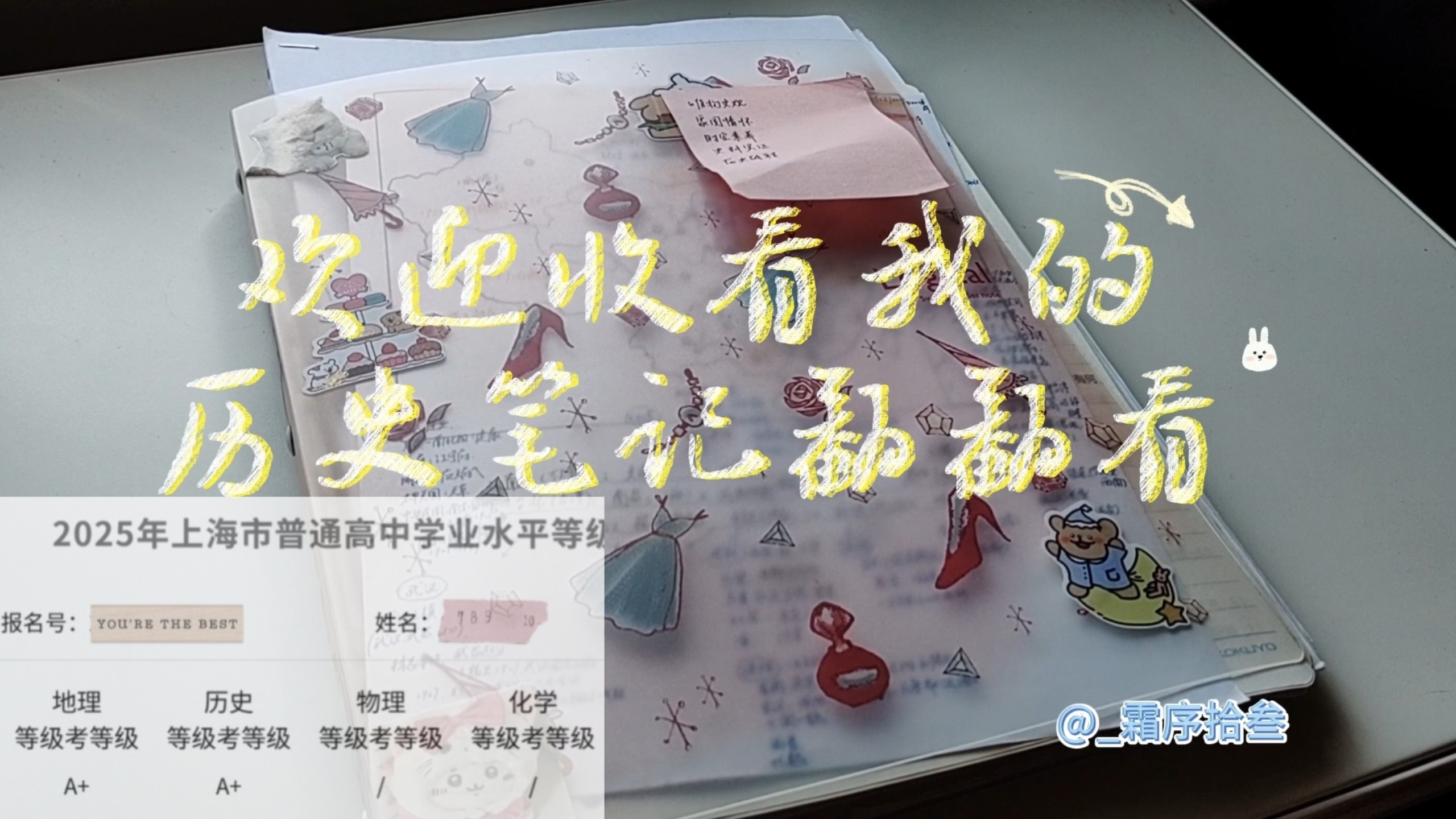 一个视频带你看看历史A+选手的笔记！