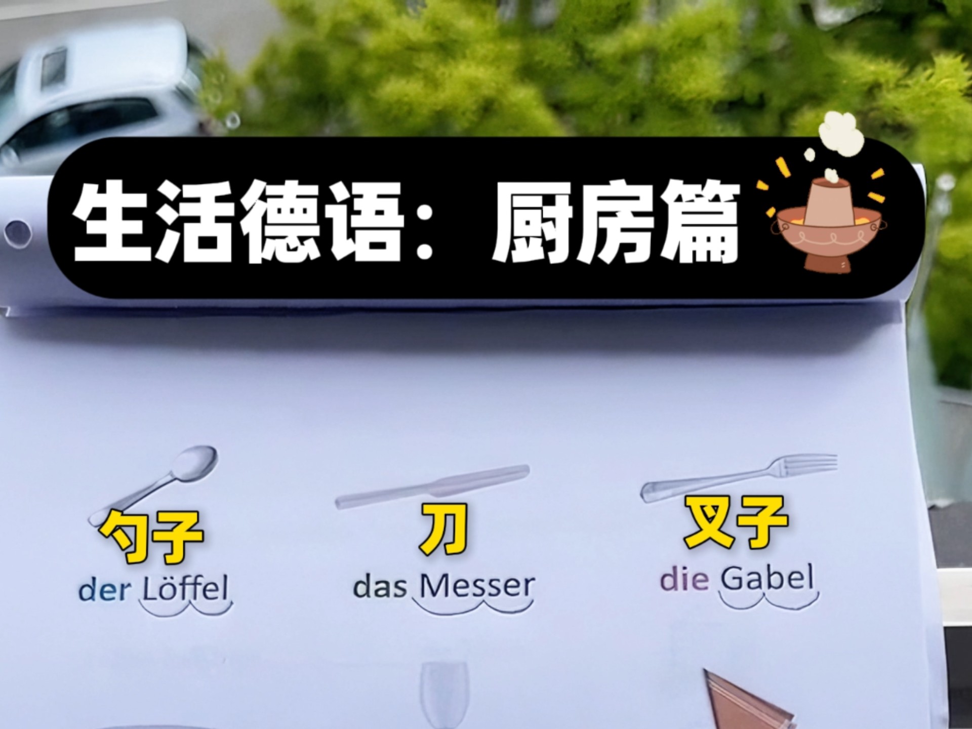 厨房里面的德语
