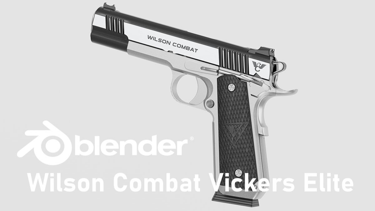 【Blender】Wilson Combat Vickers Elite