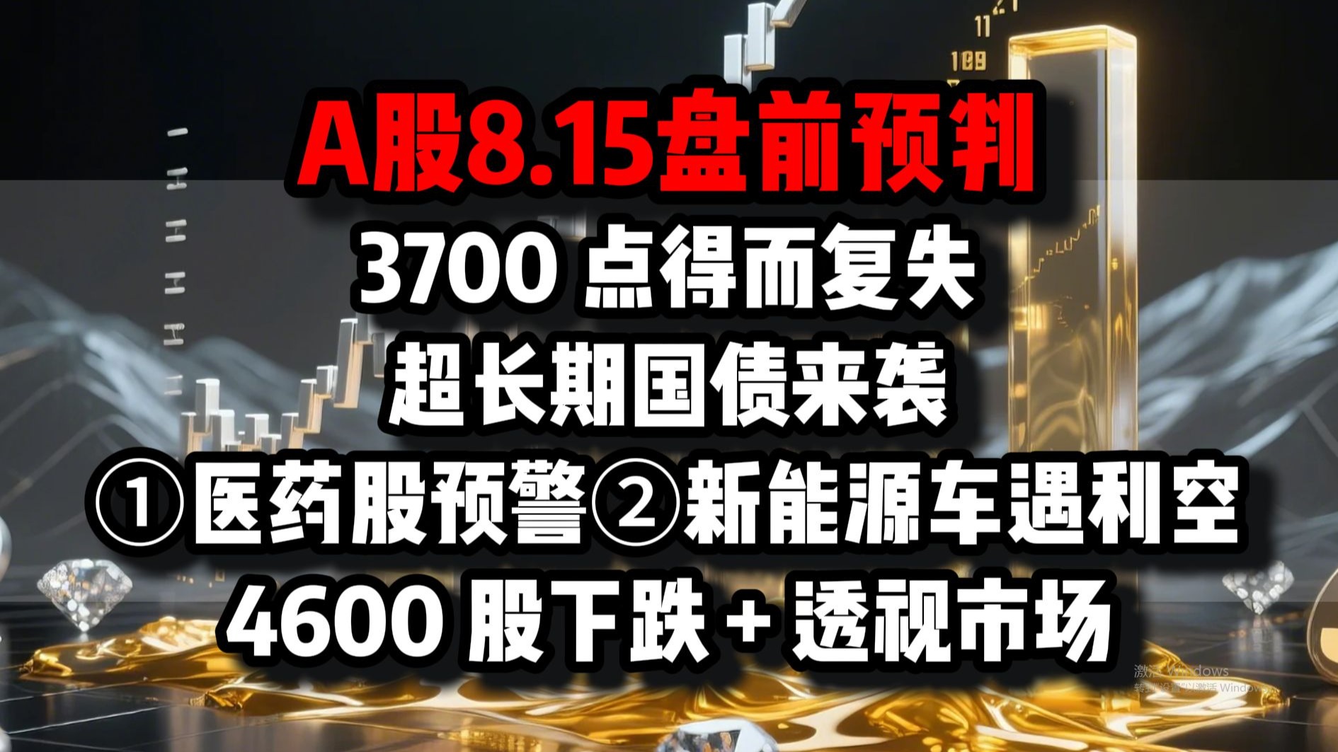 A股8.14收评：震荡行情下的隐忧：3700 点得而复失，超长期国债来袭