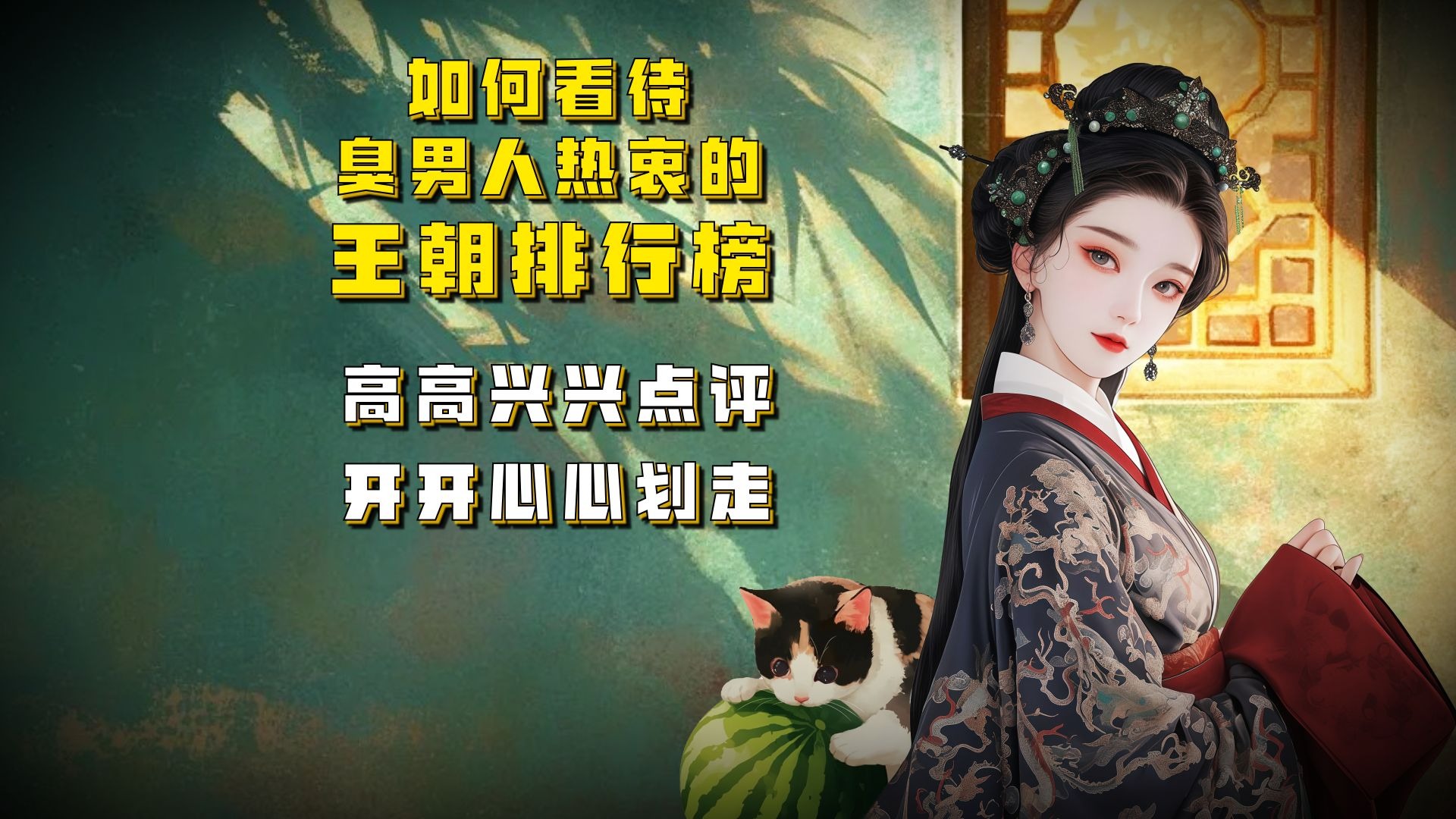 【吃瓜蒙主】04.16 如何看待臭男人热衷的王朝排行榜，高高兴兴