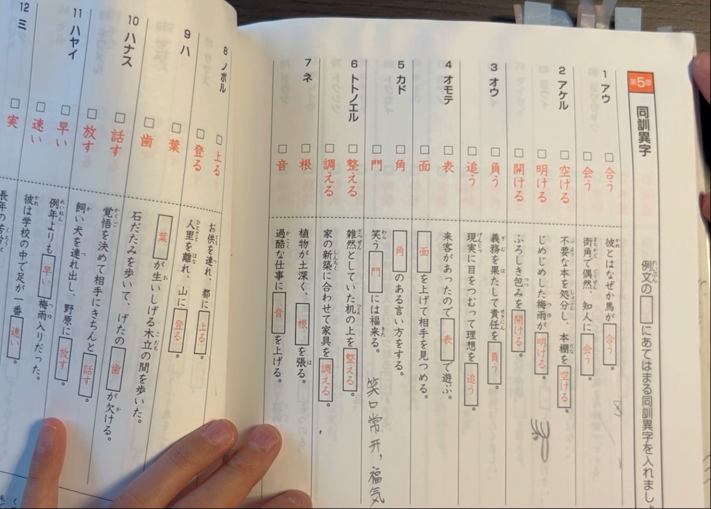 日本小学国语同音异义词总结（一）