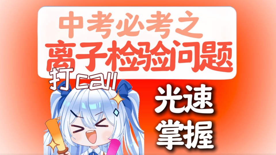 中考化学【离子检验问题大梳理】