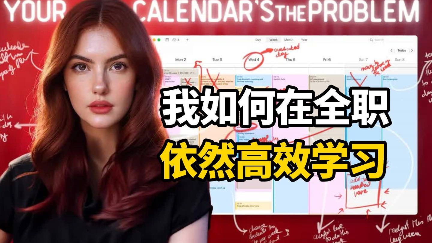 【中英+文稿】我如何在全职工作下高效学习 | 我的战略时间规